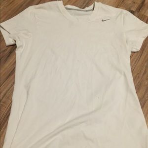 White Nike Dri- fit Cotton tee